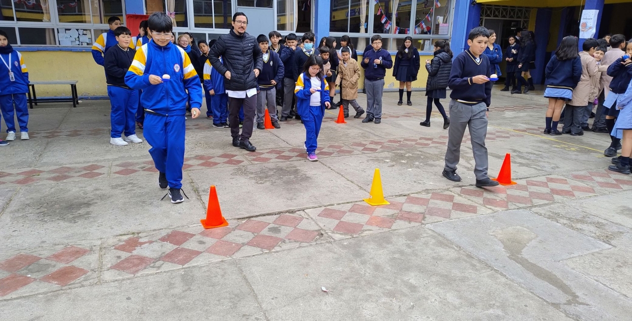 Realizan recreo entretenido conmemorando las Fiestas Patrias